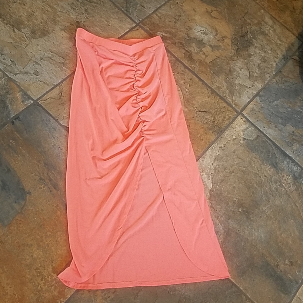 Charlotte Russe Coral Maxi skirt
